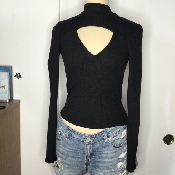 Express Tops - Express one eleven ribbed long sleeve top